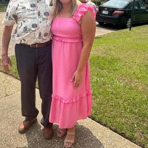 Pink Ruffle Boutique Dress